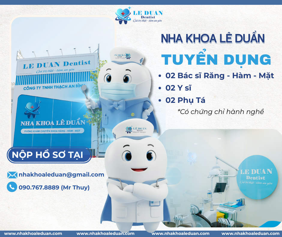 NHA KHOA LÊ DUẨN - TUYỂN DỤNG THÁNG 11 